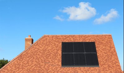 Solar panel roof