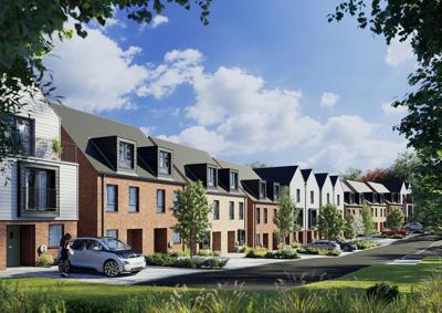 Outside view of Pier Road, Gillingham shared ownership home